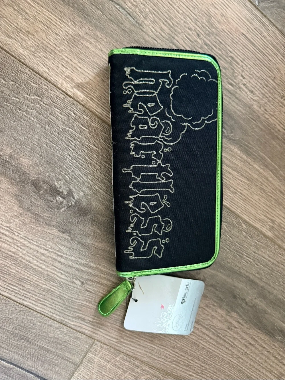 Disney Villains Evil Queen Zip Around Wallet in Black, Green, Purple